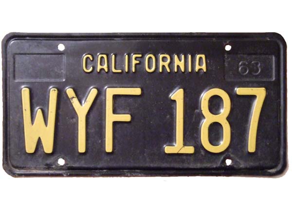 Vintage discount license plates
